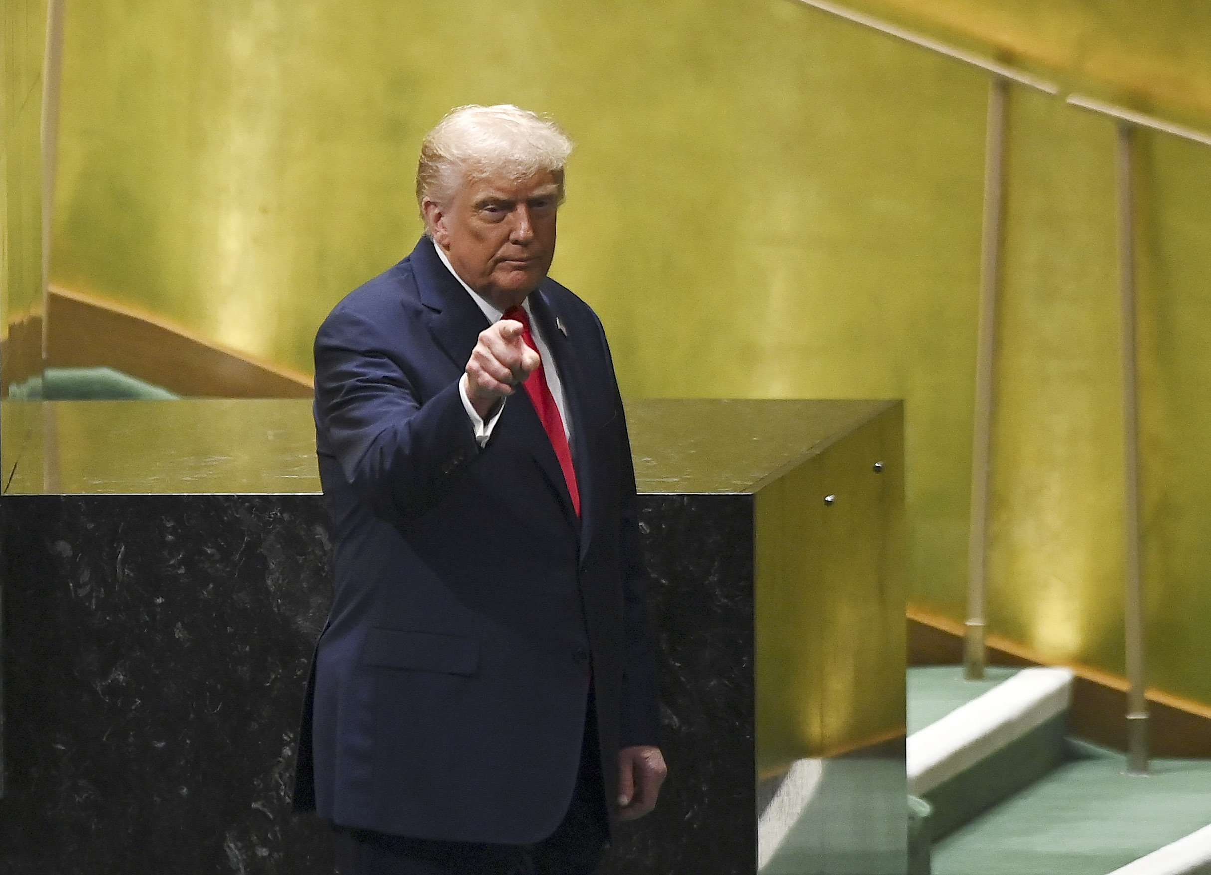 NOTICIAS ARGENTINAS, NACIONES UNIDAS, SEPTIEMBRE 23: El presidente estadounidense, Donald Trump, FOTO: (Xinhua/Li Rui)/NA.