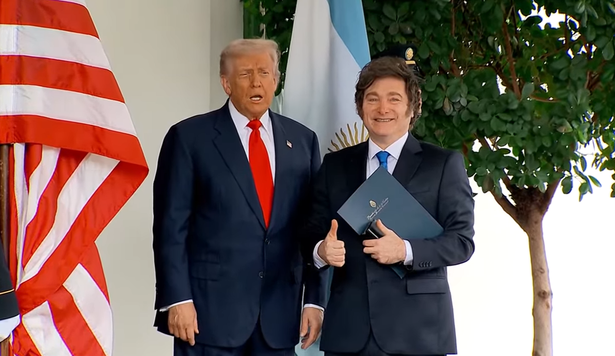 Milei y Trump ya se encuentran juntos en la Casa Blanca