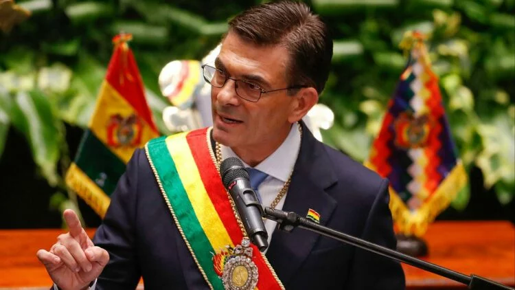 Rodrigo Paz, actual presidente de Bolivia
